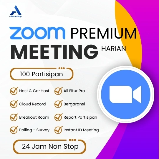 Zoom Harian 100 Partisipan - 24 Jam