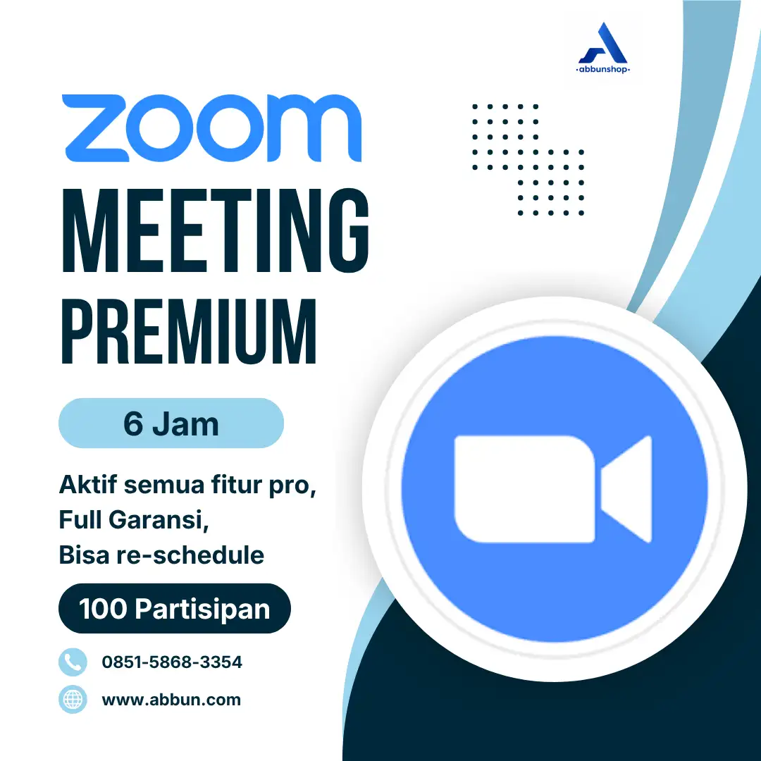 Zoom Harian 100 Partisipan - 6 Jam
