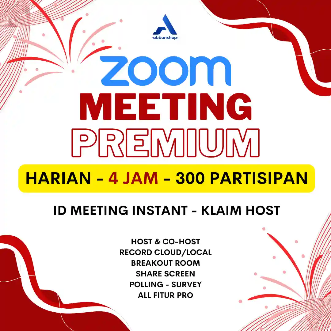 Zoom Harian 300 Partisipan - 4 Jam